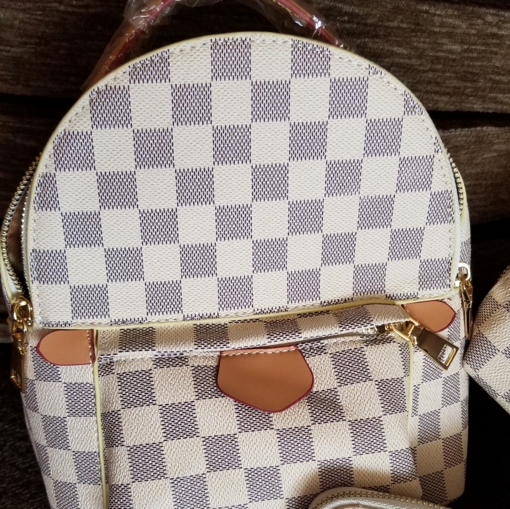 BackPack Purse Wallet and Large Cosmetic Bag